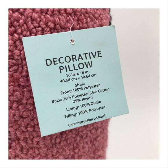 Camera Shaped Punch Needle Decorative Throw Pillow 14x15 Textured Colorful NWT - Picture 4 of 9